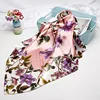 2022 Fashion Head Scarf Headwraps for Women Silk Scarf Female Satin Print 90*90cm Small Square Sunscreen Scarf Bandana ► Photo 2/5