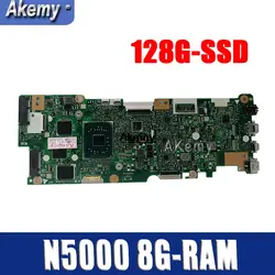 С N5000 8G-RAM 128G-SSD Материнская плата ноутбука для Asus Vivobook флип TP401NA TP401N TP401MA TP401M материнская плата 100% тест хороший