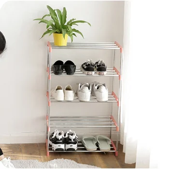 

1PC Shoe Holder 4 Tiers Shoe Rack Shoe Shelf for Slippers Home Use