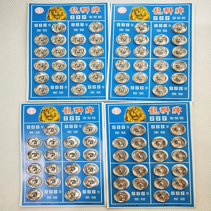

Snap Buttons Fasteners Spring Press Stud Invisible copper for handmade Gift Box Craft DIY Sewing Accessories 2000 pairs/lot