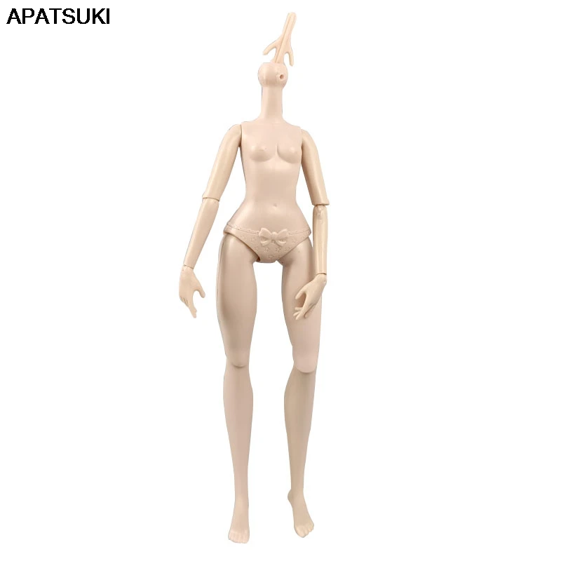DIY 11 Jointed Naked Body For Barbie Dollhouse Doll Body Without Head Kids Toy 