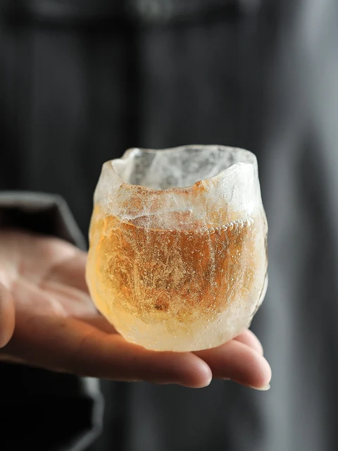 Handmade Colored Glaze Freeze Tea Cup 1