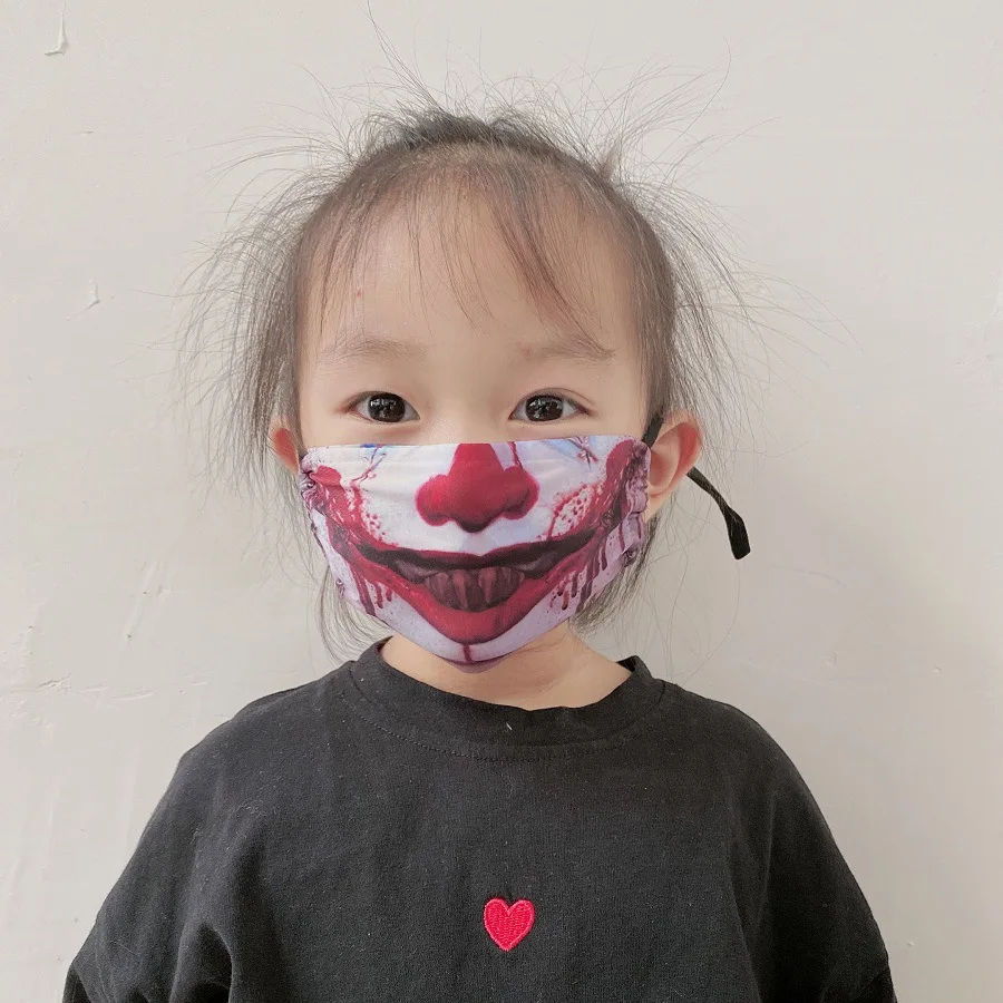 Детские Вечерние Маски на Хэллоуин страшный косплей ужас клоун дети Рождество