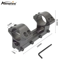 Alonefire M-17 25 мм двойное кольцо 11 мм Вивер Rail база ласточкин хвост адаптер страйкбол винтовка стрелковый пистолет светильник лазерный прицел крепление клипов