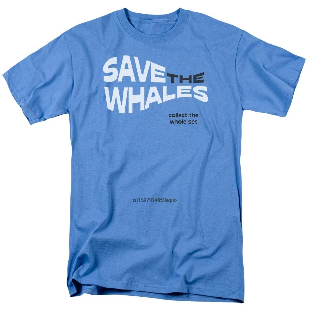 2019 Printed Men T Shirt Cotton Short Sleeve Save The Whales Adult Regular Fit T-Shirtwomen t shirt |