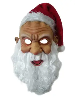 

Christmas Santa Claus Mask Latex Soft Full Face Mask Cosplay Party Costume Festival playing props
