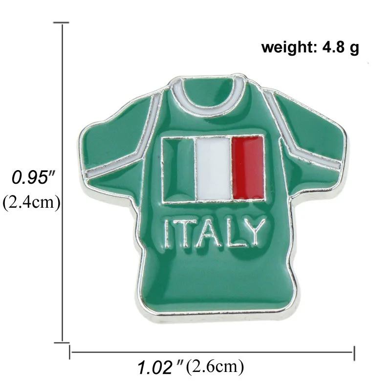 Итальянская испанская римская шероховатый флаг брошь и эмалированная булавка креативная мода футбольный Болельщик значок подарки