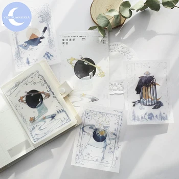 

YueGuangXia The Milky Way Garden Memo Pads Loose Leaf Notepad Diary Writing Points MotorCycle Creative Note 30pcs/lot 4 Designs