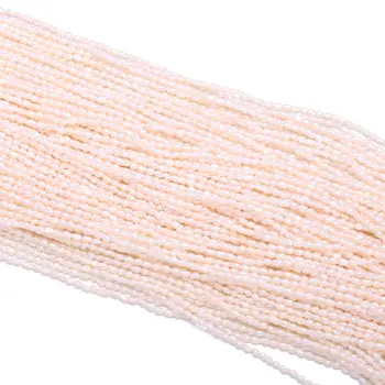 

Natural freshwater pearl Rice shape white DIY for making necklaces and bracelets 36cm for sale 2.00-2.30mm