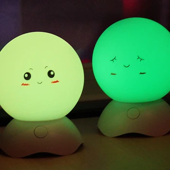 

Sanyi Warm White Night Light Built-in Rechaegeable Lithium Battery/USB Rechargeable Novelty LED Night Lamp 7 Colours Changes