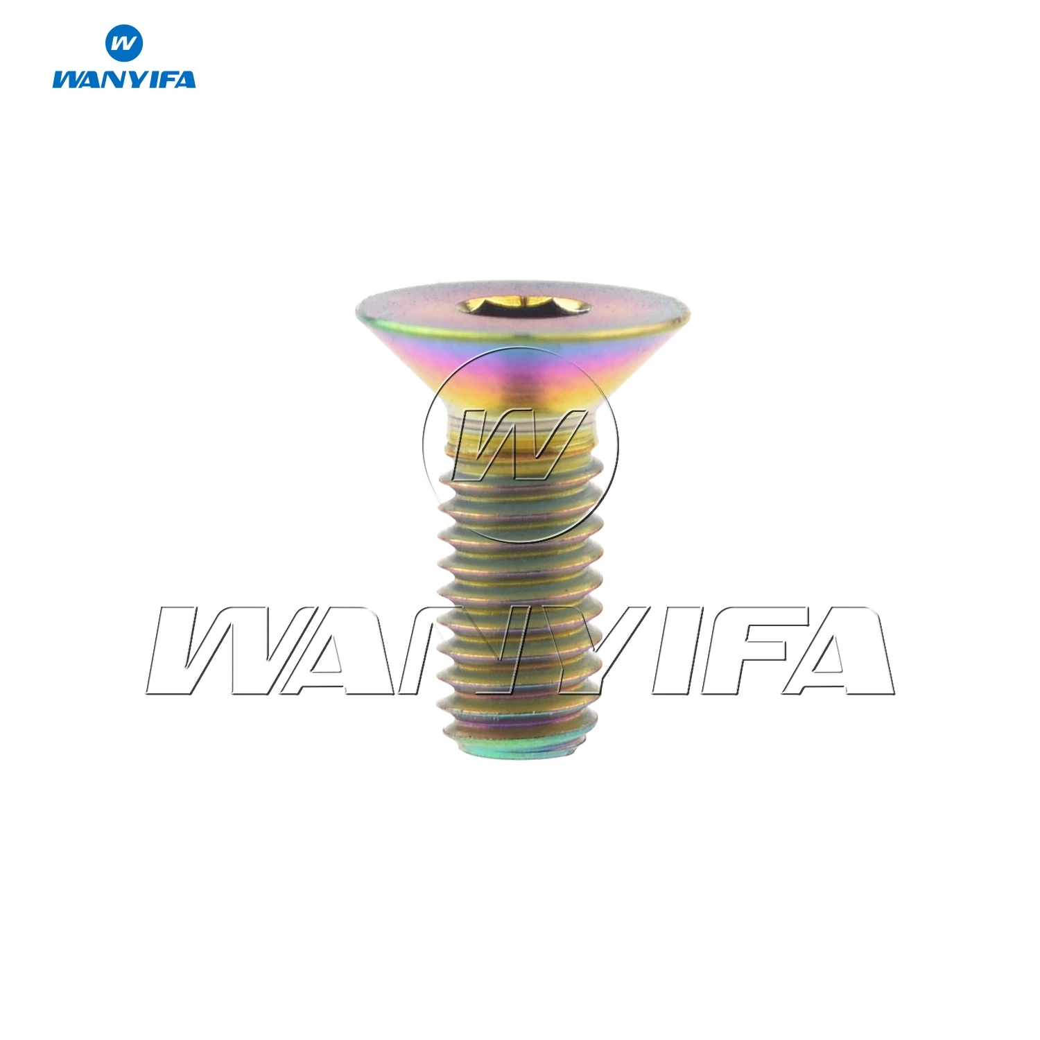 Титановый шестигранный ключ Wanyifa M3x6/8/10/15 мм винты с плоской головкой болты для