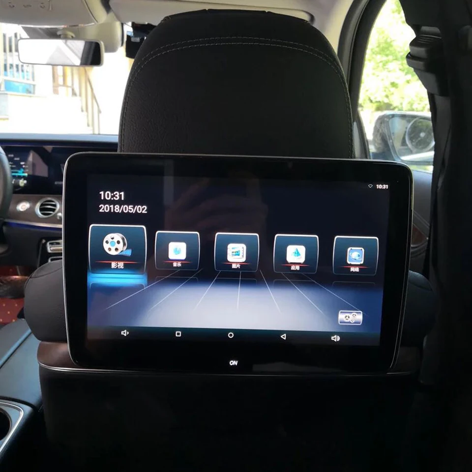 Новейшая Система Android 8,1 подголовник видео плеер Автомобильный ТВ монитор для Mercedes-Benz заднего сиденья Мультимедиа DVD экран 11,6 дюймов