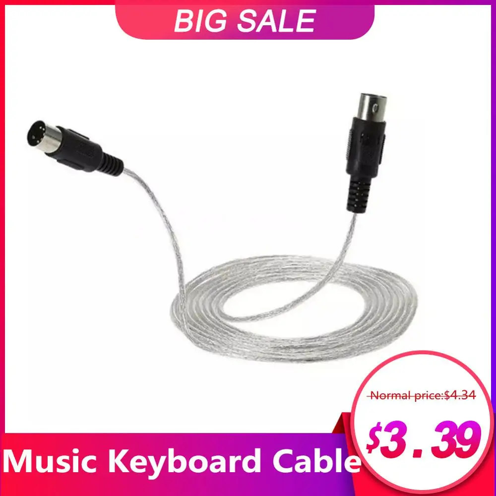 Удлинительный кабель MIDI 3 м/9 8 Фута для пианино переходник с интерфейса на USB