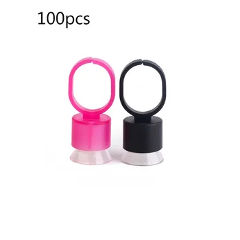 

100pcs Disposable Caps Microblading Pink Ring Tattoo Ink Cup for Tattoo Needle Supplies Accessorie Makeup Tattoo Tools