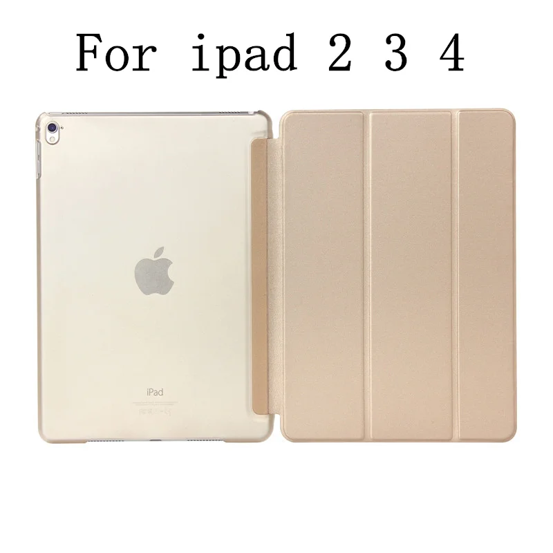 Роскошный планшет противоударный Смарт кожаный чехол-подставка для Apple IPad Air Pro 9,7 дюймов IPad 2 3 4 I Pad 5 6 Air 1 2 Coque - Цвет: For ipad 2 3 4 gold