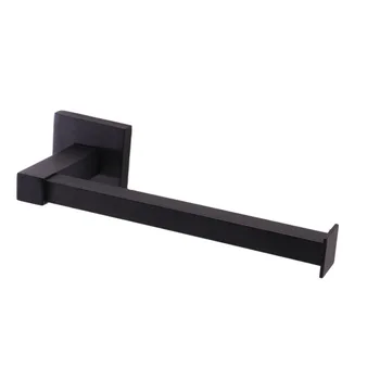 

Stainless Steel Black Toilet Paper Holder Square Toilet Paper Holder Bathroom Kitchen Tissue Holder