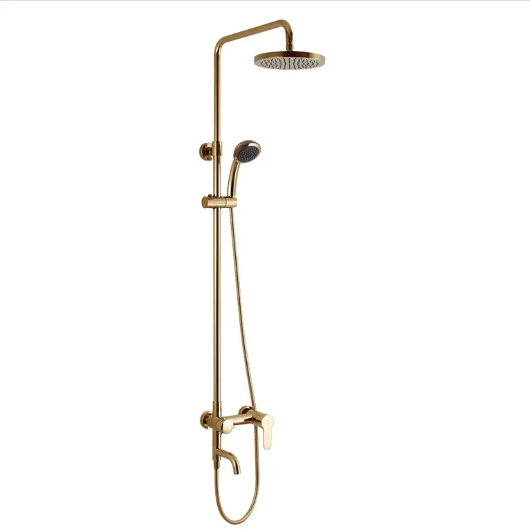 

Faucet production all copper Three-function golden shower set