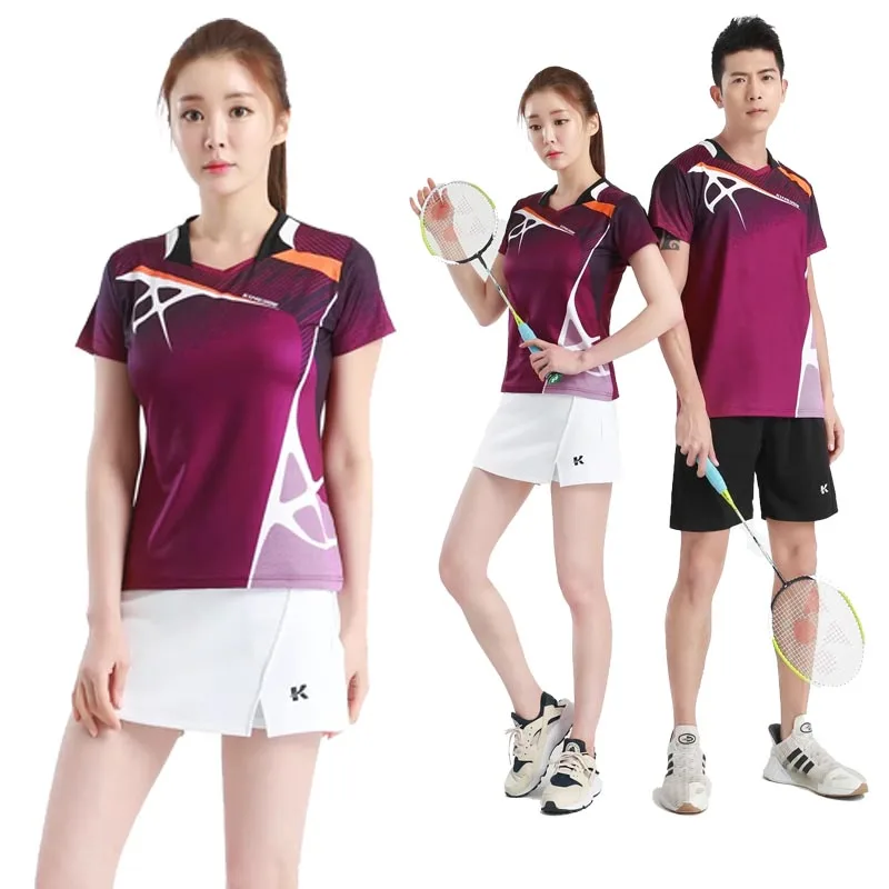 Brand Badminton T-shirt Shorts Set Casual Tennis Skirt Table Tennis Shirts Shorts Clothes Women/Men shirt Badminton Suit sports clothes