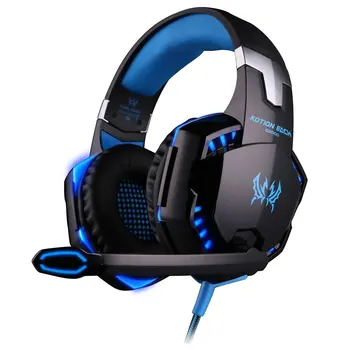 3 5mm Led Gaming Mic Headset Headphones Stereo For Pc Laptop Ps4 Xbox With Adapter Telefones Celulares Gabinete Gamer