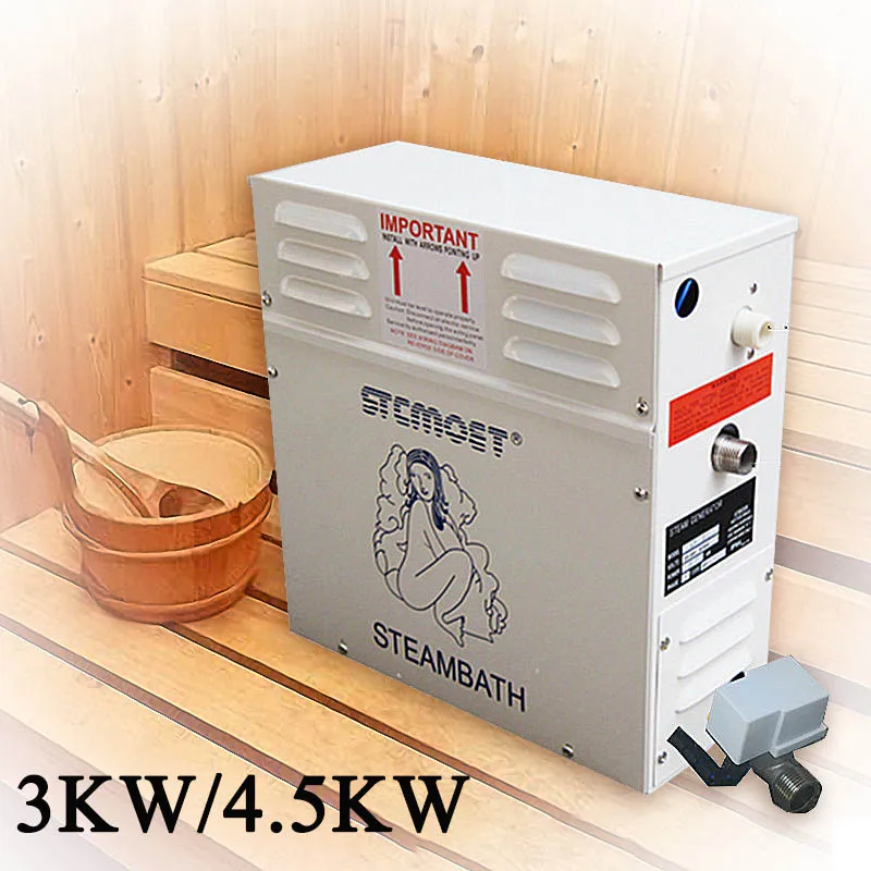 3KW/4.5KW Steam Generator Sauna Steam Bath Machine For Home Sauna Room SPA Fumigation Machine
