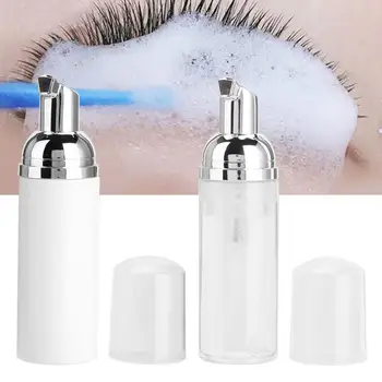 

Eyelash Foam Cleanser Silver Pump Grafting Eyelash Cleaning Mousse 60ml Lash Lift Individual Eyelash Extension Remover 1