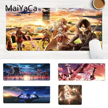 

MaiYaCa Sword Art Online Customized MousePads Computer Laptop Anime Mouse Mat Comfort Mouse Mat Gaming Lockedge Mousepad