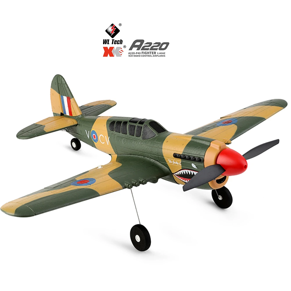 6G 4CH RTF Remote Control Harilla A220 RC Airplane EPP Foam Glider Plane 3D