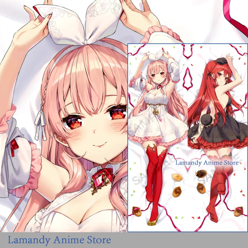 

Dakimakura Anime Pinku Vtuber Double Sided Print Pillowcase Life Size Body Pillow Cover