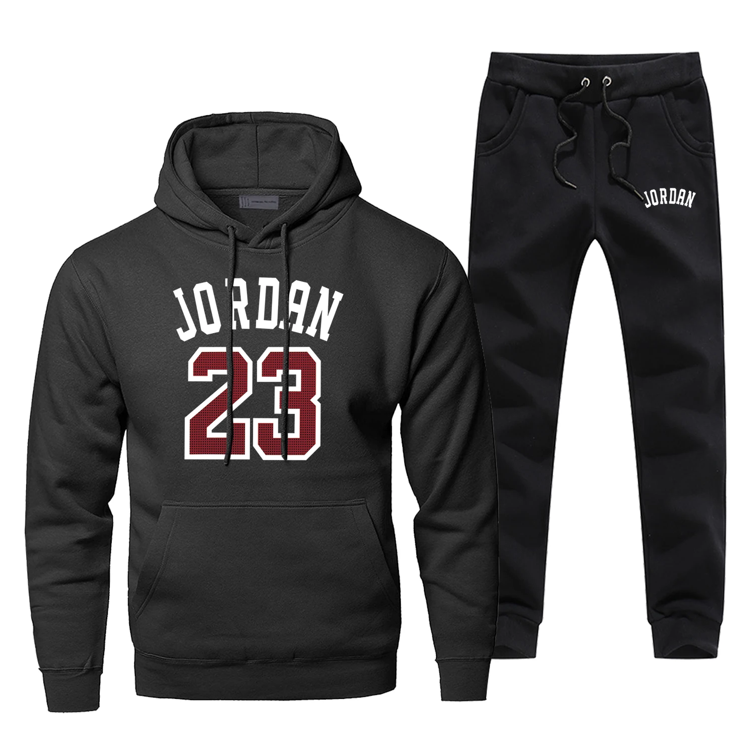 Jordan 23 Basketball Sports Hoodie Pants Men Sets Track Suit 2 Piece Tops Pant Sweatshirt Sweatpants Sportswear Autumn Tracksuit