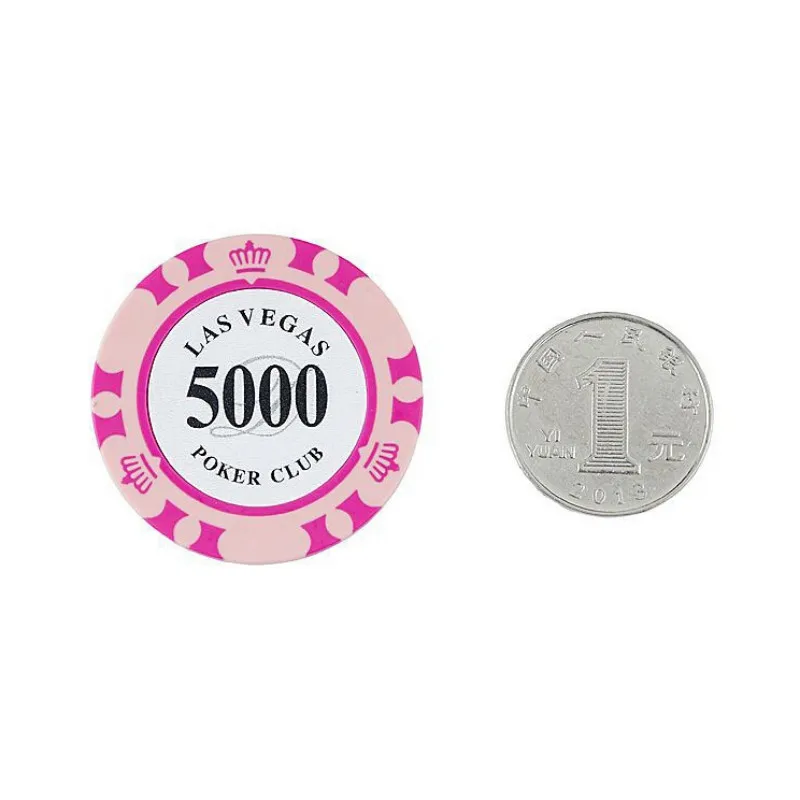 25 шт./компл. Техас фишки для покера глины Материал казино Texas Poker Chip набора металлические монеты Корона Монте Карло фишки для покера клуб аксессуары