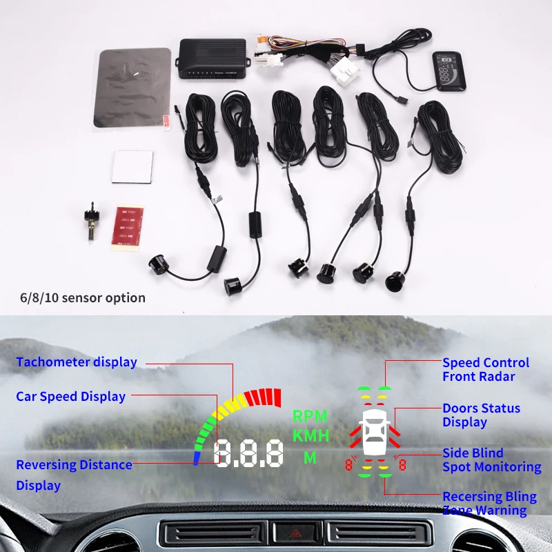 ڵ HUD 5.5  ÷, OBD 2   8 , ε   ,  ĸ  ý, GPS