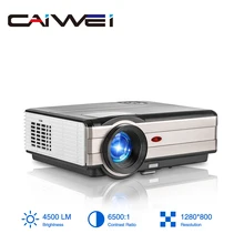 Caiwei A8 4500 люмен HD lcd светодиодный проектор для домашнего кинотеатра 1080p вечерние HDMI USB VGA проектор