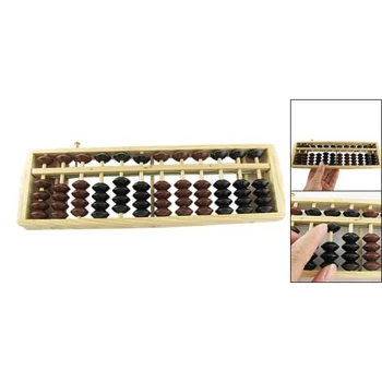 

Brown Black Bead School Calculation Japanese Soroban Wood Abacus