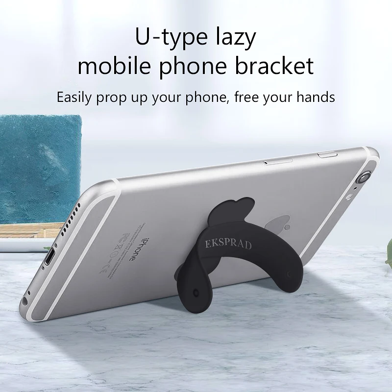 Держатель u-подставка для мобильного телефона, мини-держатель, универсальный чехол для телефона, силиконовая подставка для iPhone 6, 7, 8 Plus, samsung, huawei, Xiaomi