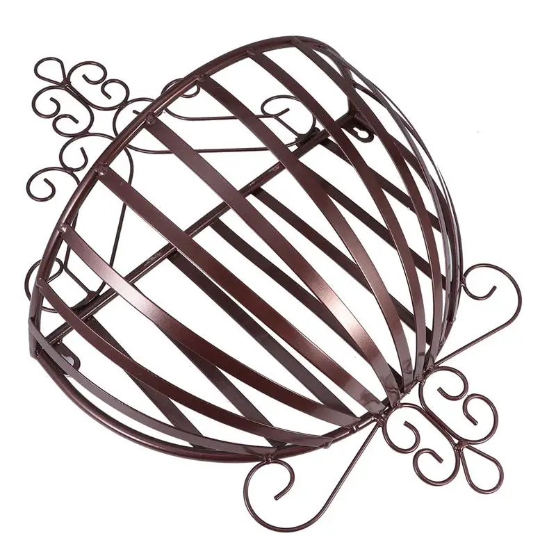 1 Pc Flowerpot Holder European Style Semicircular Wall Mounted Planter Rack Plant Pot Basket For Home Balcony Garden