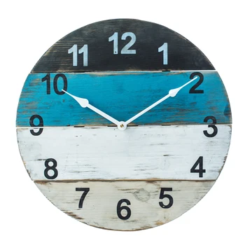 

Wooden Wall Clock Accurate Battery Operated Analog Clock For Bedroom Kitchen
