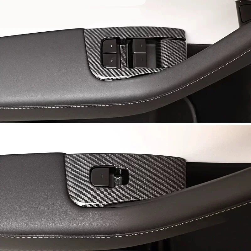 Автомобильная дверная ручка подлокотник Кнопка Подъема Окна рамка наклейка для