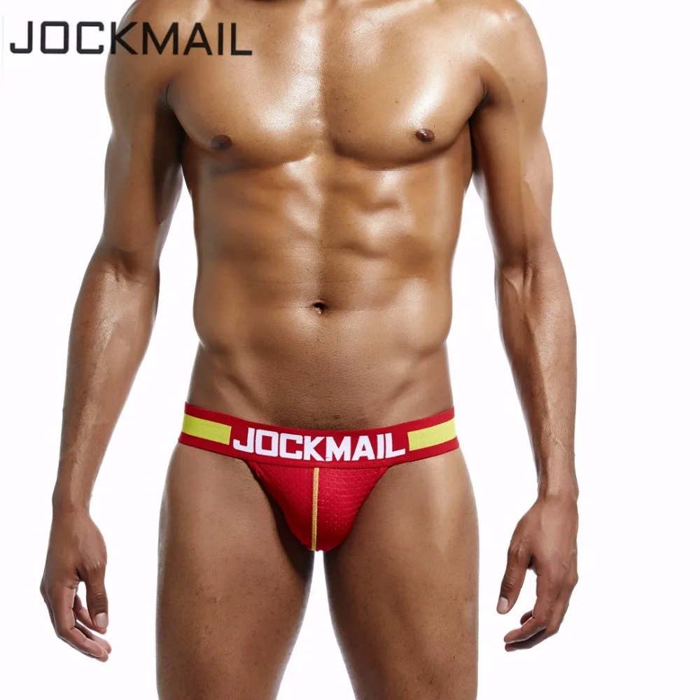 JOCKMAIL новые нейлоновые сетчатые дышащие сексуальные Jock ремни Calzoncillos Tanga Hombre