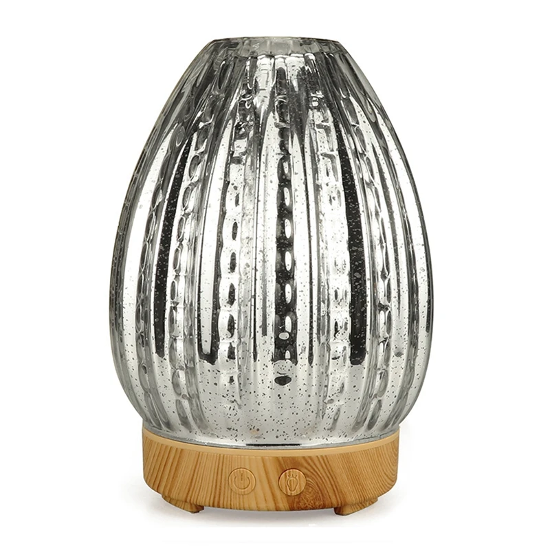 3D Led Night Light Air Humidifier Glass Vase Shape Aroma Essential Oil Diffuser Mist Maker Ultrasonic Gift Us Plug |