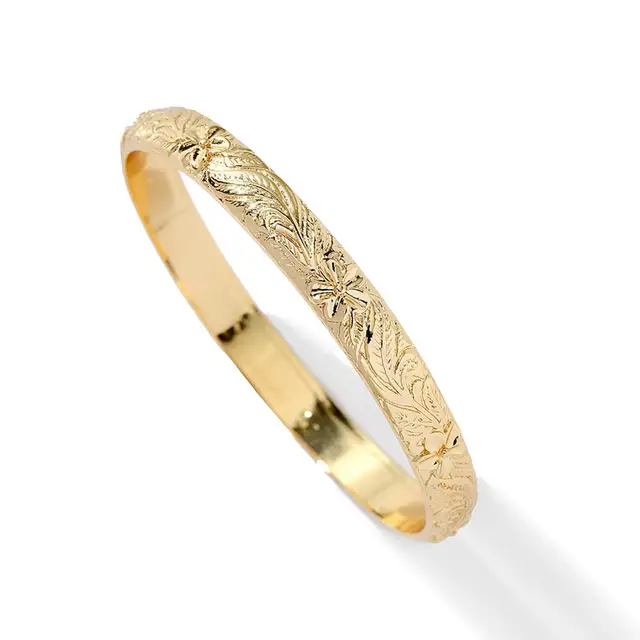 SophiaXuan Big Gold Bangles for Women Female Luxury Brand Statement Jewelry Bangle Bracelet Vintage Metal Wedding Party 2021 New 55mm