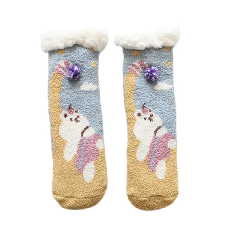 Winter New Double Thickening Medium Tube Stockings Adult Lady Women Cartoon Sock - Цвет: 6EE600740-7
