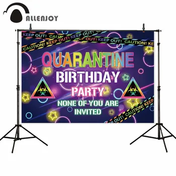 

Allenjoy Birthday Party Glow Prom Photography Backdrop Disco Dancing Decor Background Neon light Photophone Photozone