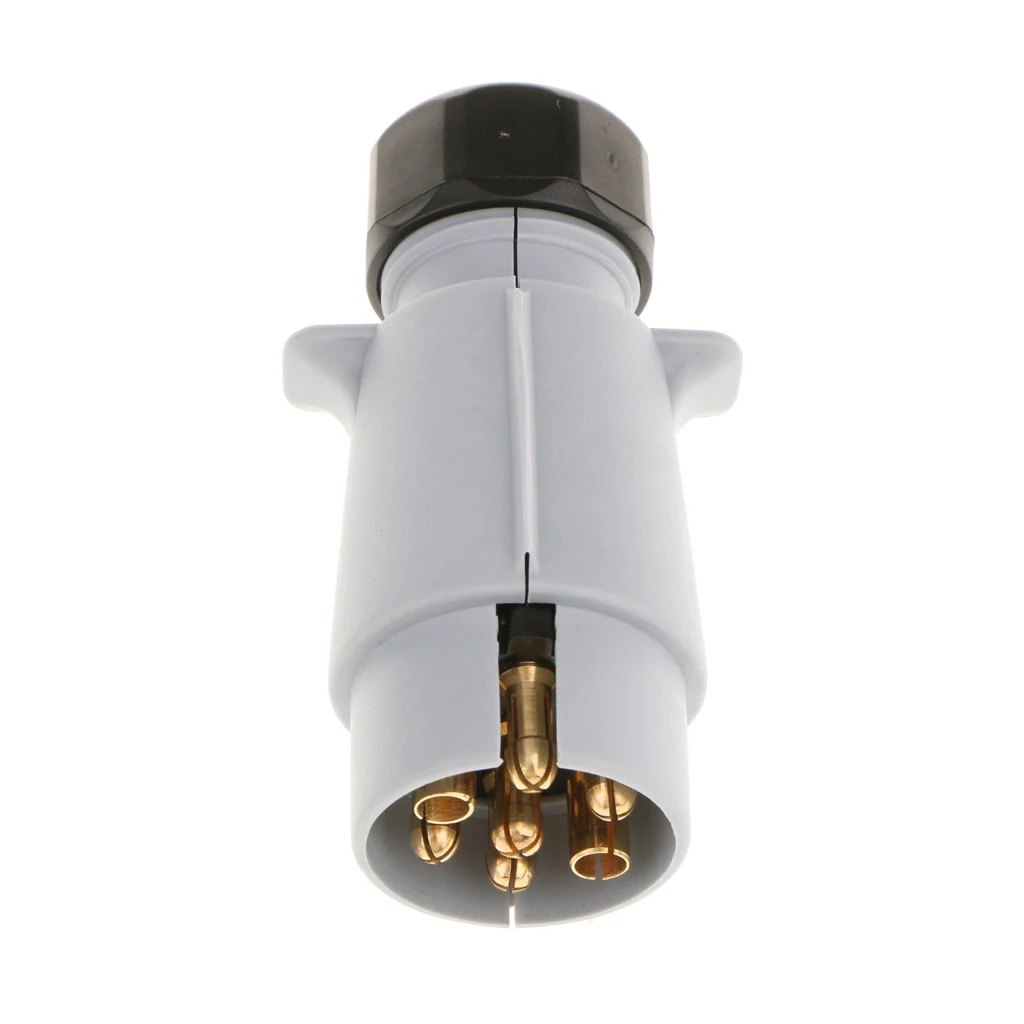 

Towing Electrics 7-Pin Aluminum+Copper Plug for Car Trailer Caravan Lights