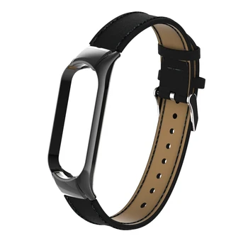 

PU Leather Strap for Miband Mi Band 5 OLED NFC Smartwatch