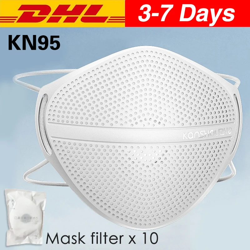 

N95 Mask Ship Immediately face Dust mask with 10 n95 filters Antiviral Patented Product KN95 Masks mouth cover 3