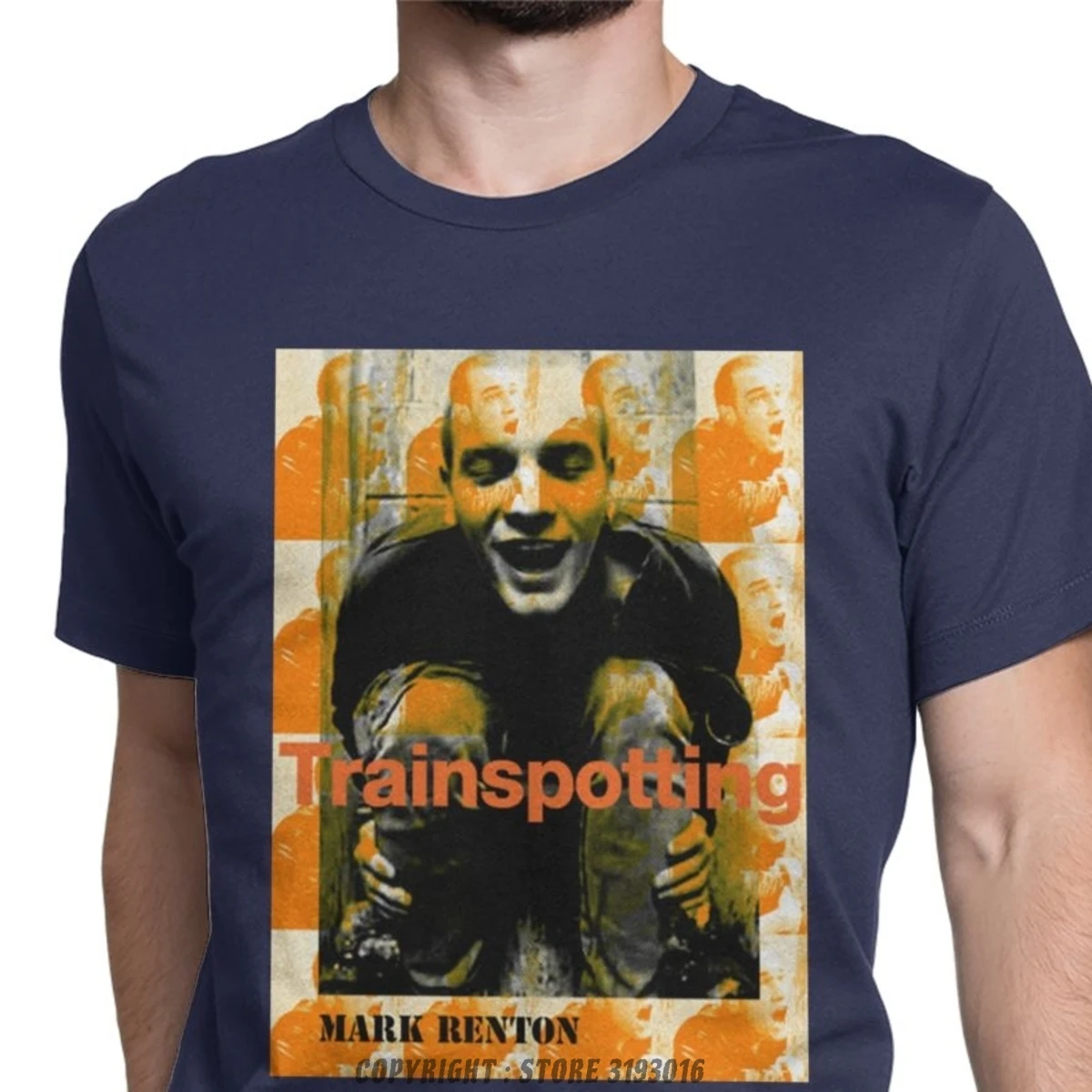 UZ Design T Shirt Trainspotting Uomo Bambino Mark Renton Maglietta Film Cult, Bambino 1-2 Anni