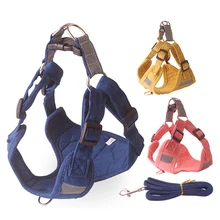 

Dog Leash and Collar Set Reflective Soft Pet Leash for Medium Small Pet Cat Supplies Corgi Chest Harness Set Dog Accessorie 2022