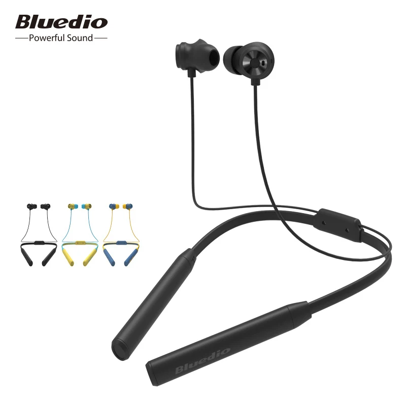 Bluedio TN2 Bluetooth наушники спортивные шеи-Висячие шумоподавление наушники с 3 парными наушниками fone de ouvido