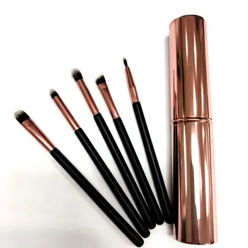 

Miss Gorgeous 5pcs Travel Portable Mini Eye Makeup Brushes Set Professional Smudge Eyeshadow Eyeliner Eyebrow Lip Brush