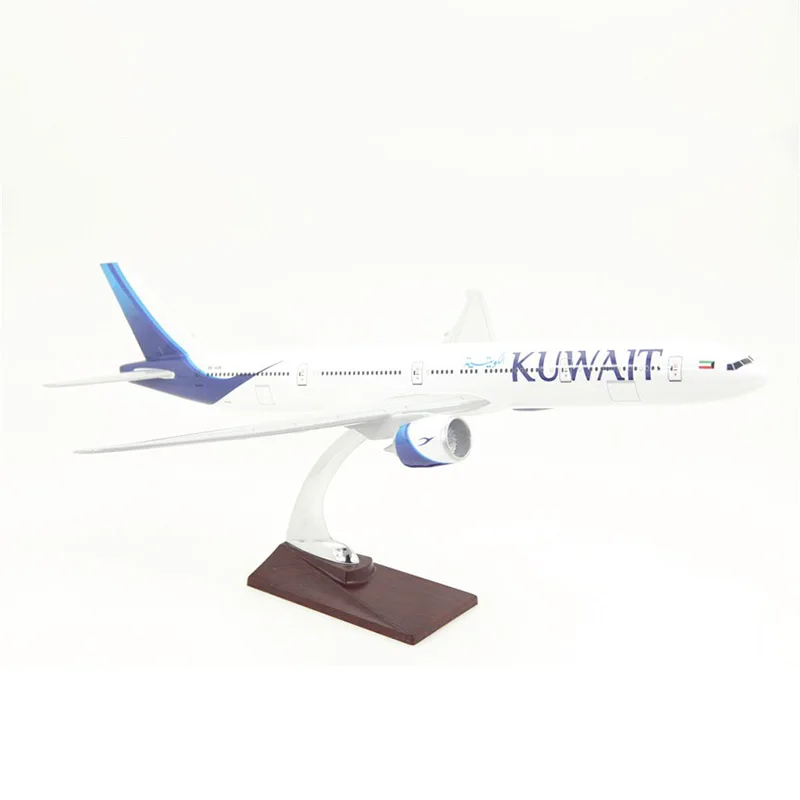 47 см Boeing 777 B777 коллекционные игрушечные модели самолетов KUWAIT airlines, литье под давлением, пластиковый сплав, самолет, подарки для детей